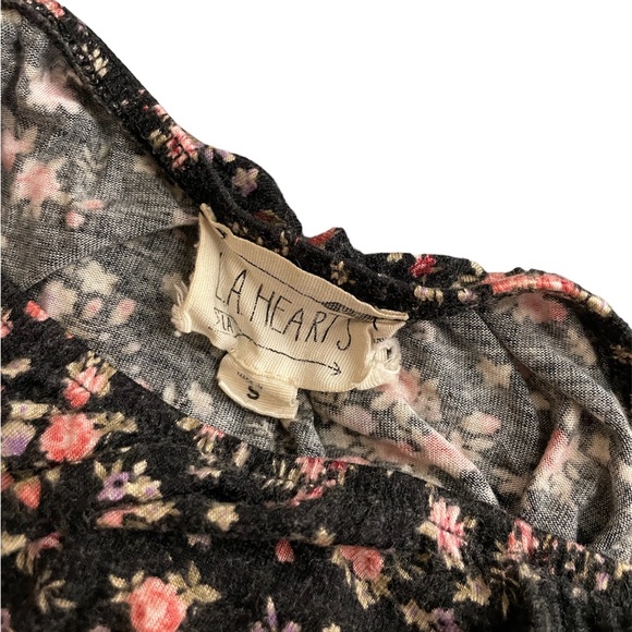 PacSun Boho Floral Flowy Crop Long Sleeve - Picture 3 of 3